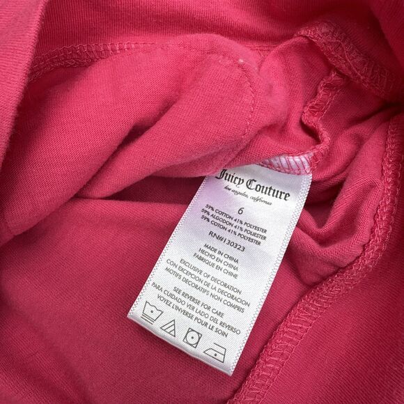 Lot of 2 Juicy Couture Girls Long Sleeves Pullover Shirts Size 6 & 7 - Picture 7 of 16